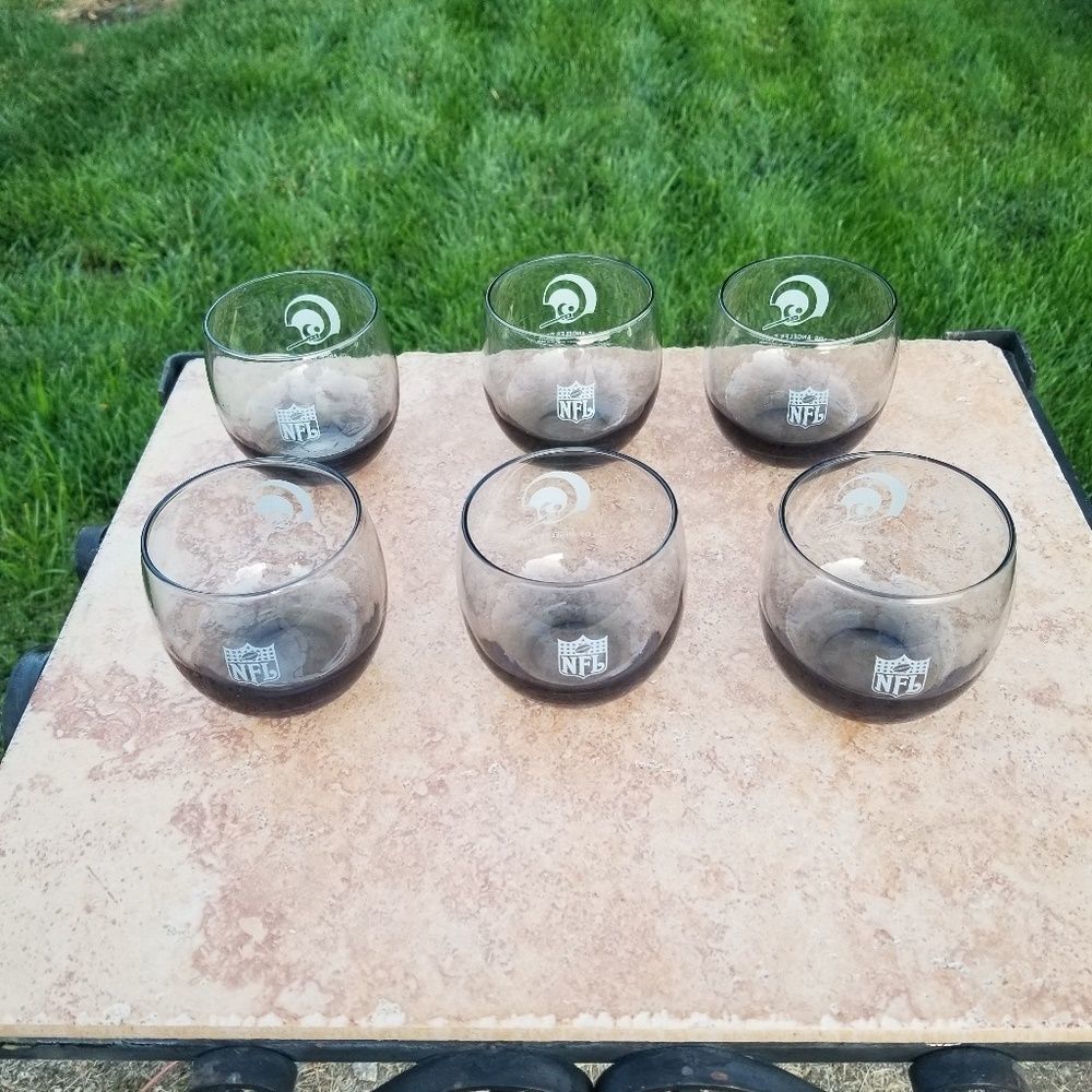 Vintage Los Angeles Rams Roly Poly Glasses